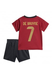 België Kevin De Bruyne #7 Babytruitje Thuis tenue Kind EK 2024 Korte Mouw (+ Korte broeken)